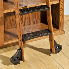 8' Rolling Library Ladder Hardware Kit, Satin Black