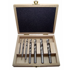 7-Piece HSS Fisch Dual-Spur Dual-Cutter 4-Flute Brad Point Drill Set