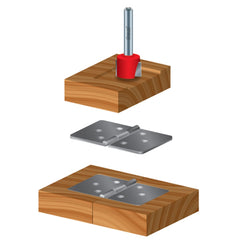 Freud® #16-108 Mortising Router Bit, 1-1/4'' D x 1/2''H x 1/2'' Shank