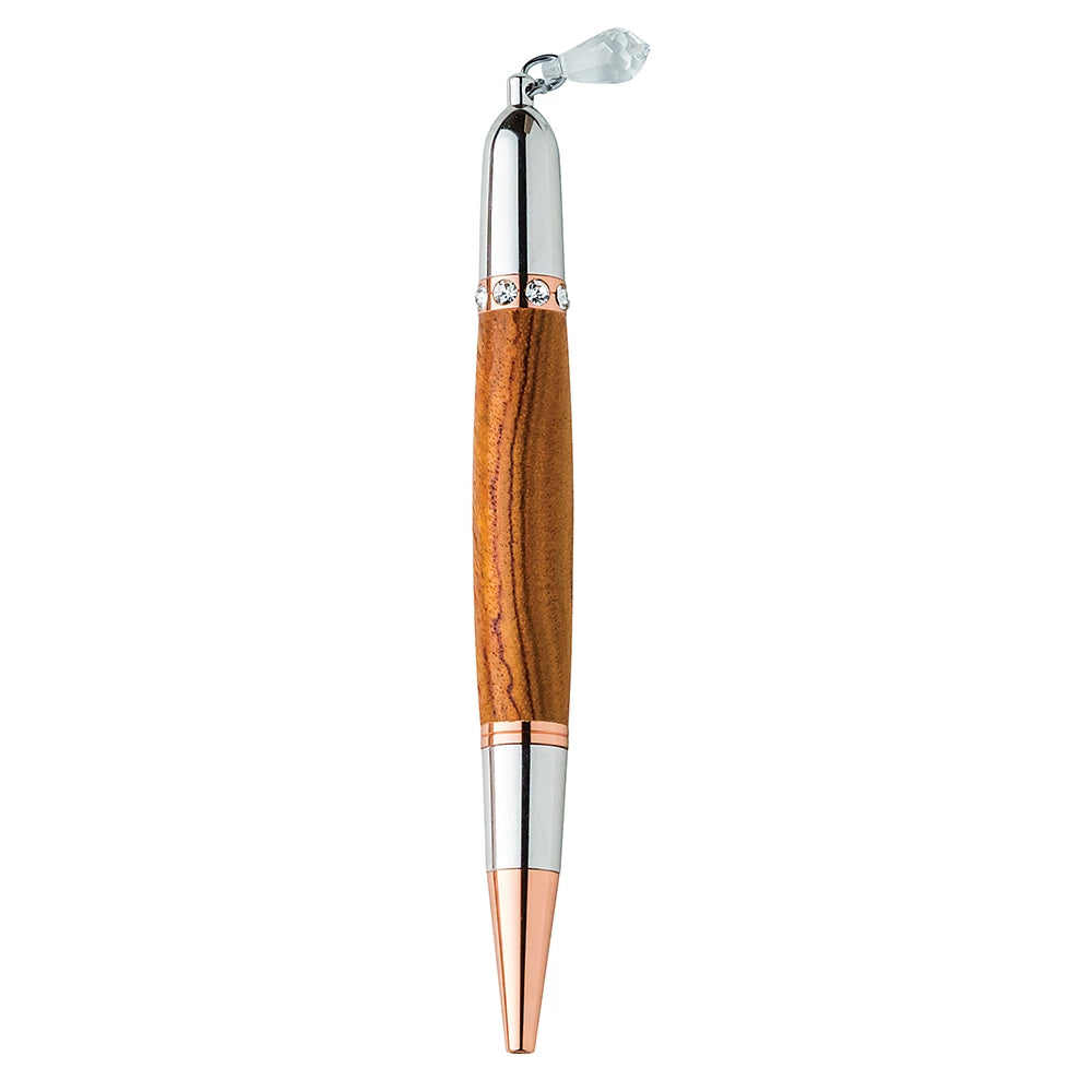 Diva Charm Pen Hardware Kit, Clear Crystals