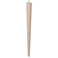 24'' Tapered Turned Leg, Hard Maple