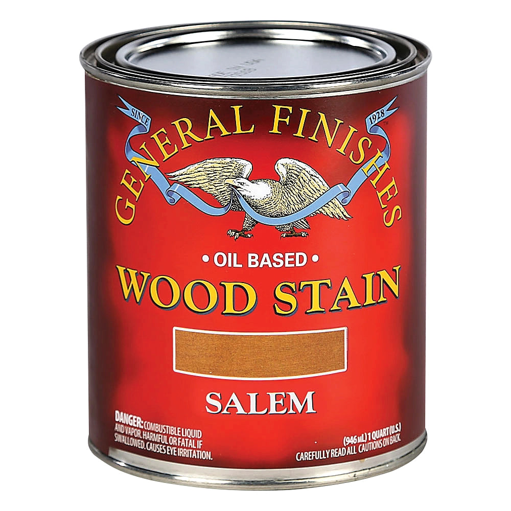 General Finishes Oil Based Wood Stain, Salem, 1/2 Pint