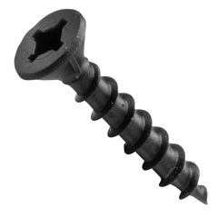 Centerline #8 x 1'' Flat Head Square X Self-Countersinking Fluted-Tip Wood Screws, Black, 100-Pack