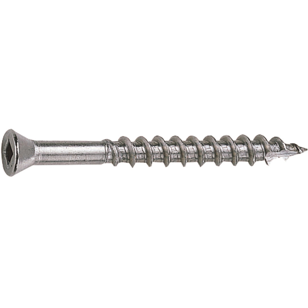 Trim Head Stainless Steel Square Drive Screws - 7 x 1" (50 per Pack)