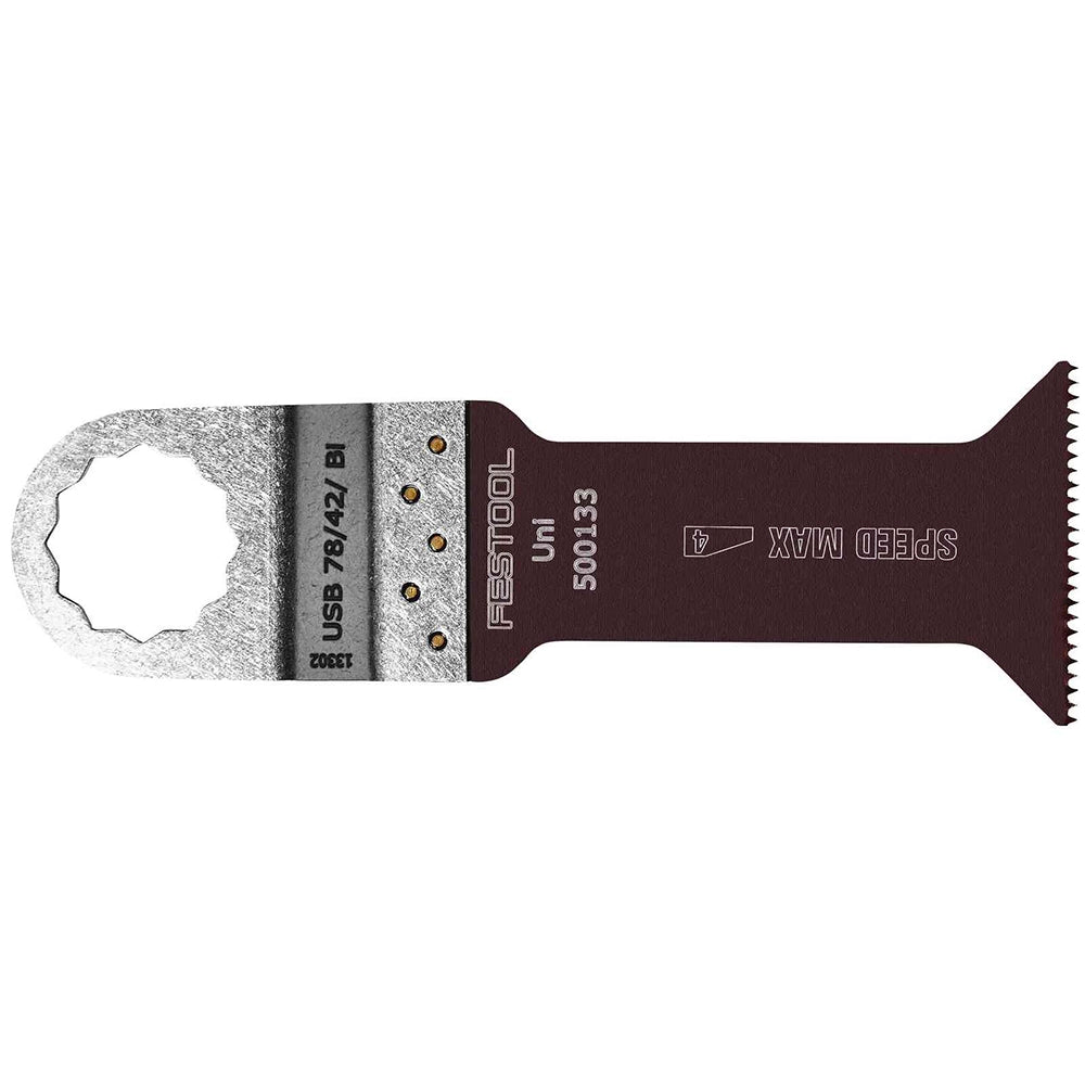 Festool Universal Bimetal Saw Blade for OS 400 Multi-Tool, 1-5/8''W x 3''L, 5-Pack (500147)