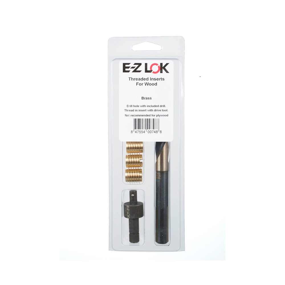 E-Z Knife Threaded Insert Installation Kit for Hard Wood - Brass - M8-1.25