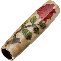 Woodturner's Red Rose Laser-Cut Inlay Pen Kit Blank