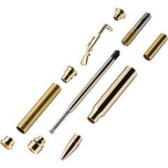 Rifle Cartridge Bullet Pen Hardware Kit - Gold