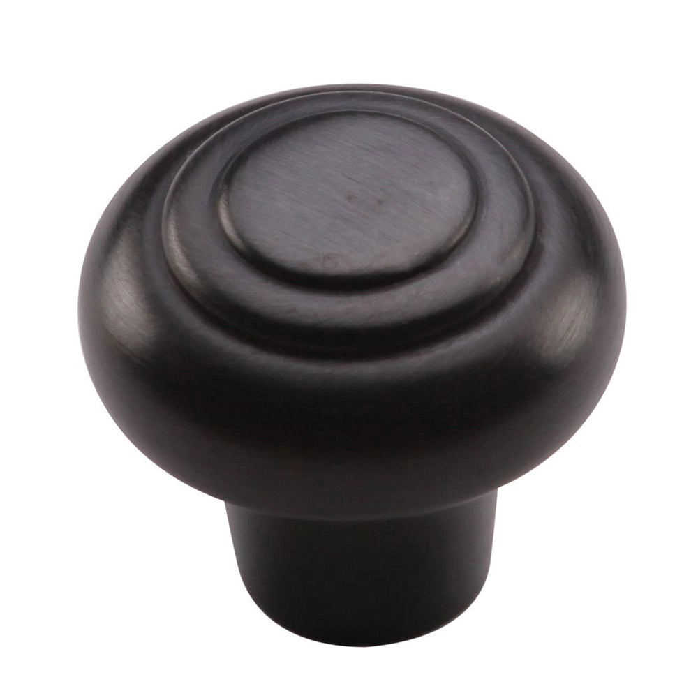 1-1/4''  Beaded Cabinet Knob, Dark  Oil-Rubbed