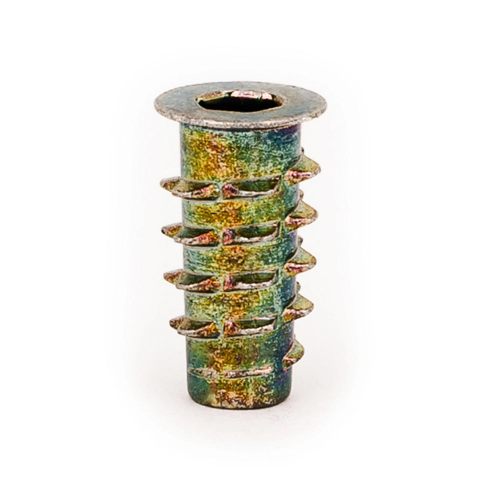 Threaded Insert for Soft Wood - Flanged - 3/8-16 x 13mm