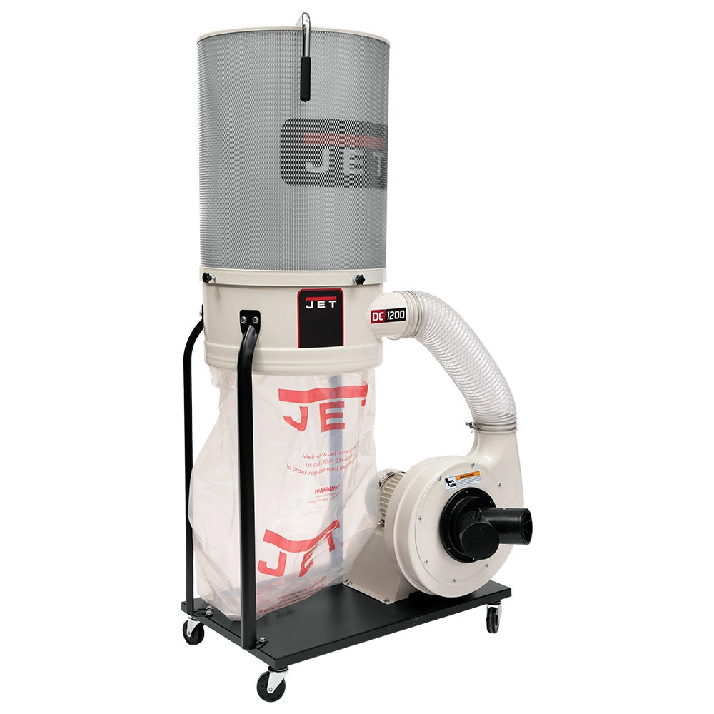 Jet Dust Collector DC-1200VX-CK1, 2HP 1-Phase 230V, 2-Micron Canister Kit