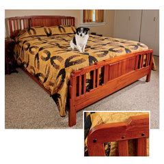 Greene and Greene Inspired Queen Bed Downloadable Plan