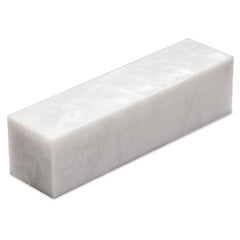 White Pearl Inlace Acrylester Handle Blank