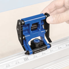 Auxiliary Micro-Adjust Flip Stop for Rockler Miter Saw Fence System