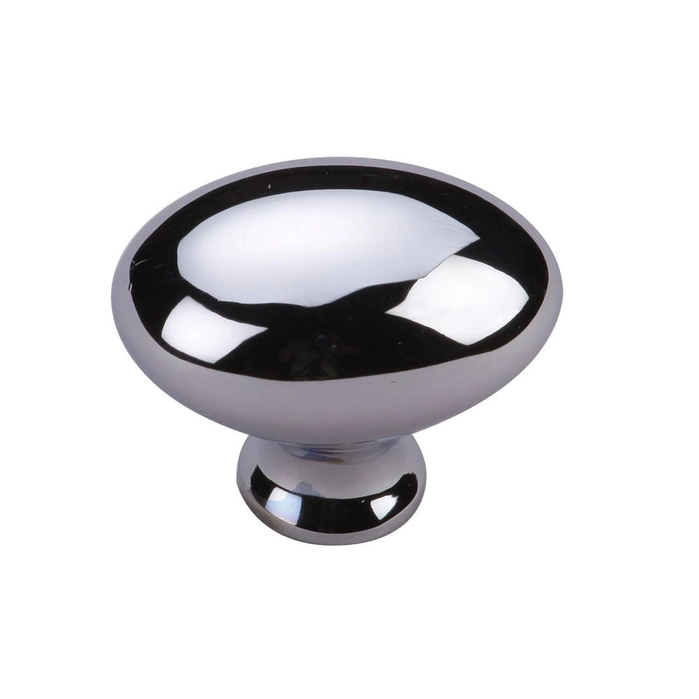 1-1/4''  Egg Cabinet Knob, Polished Chrome