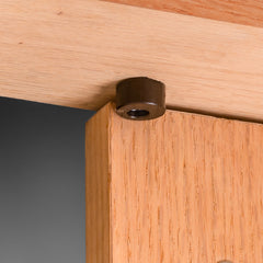 Brown Inset Door Stops for Self-Closing Hinges, 10-Pack