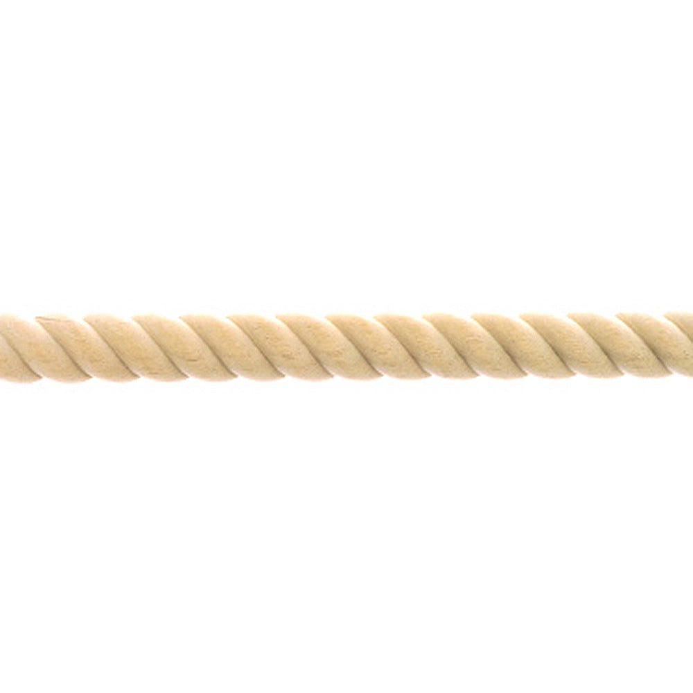 Beech Half Round Rope Molding: 3/8"
