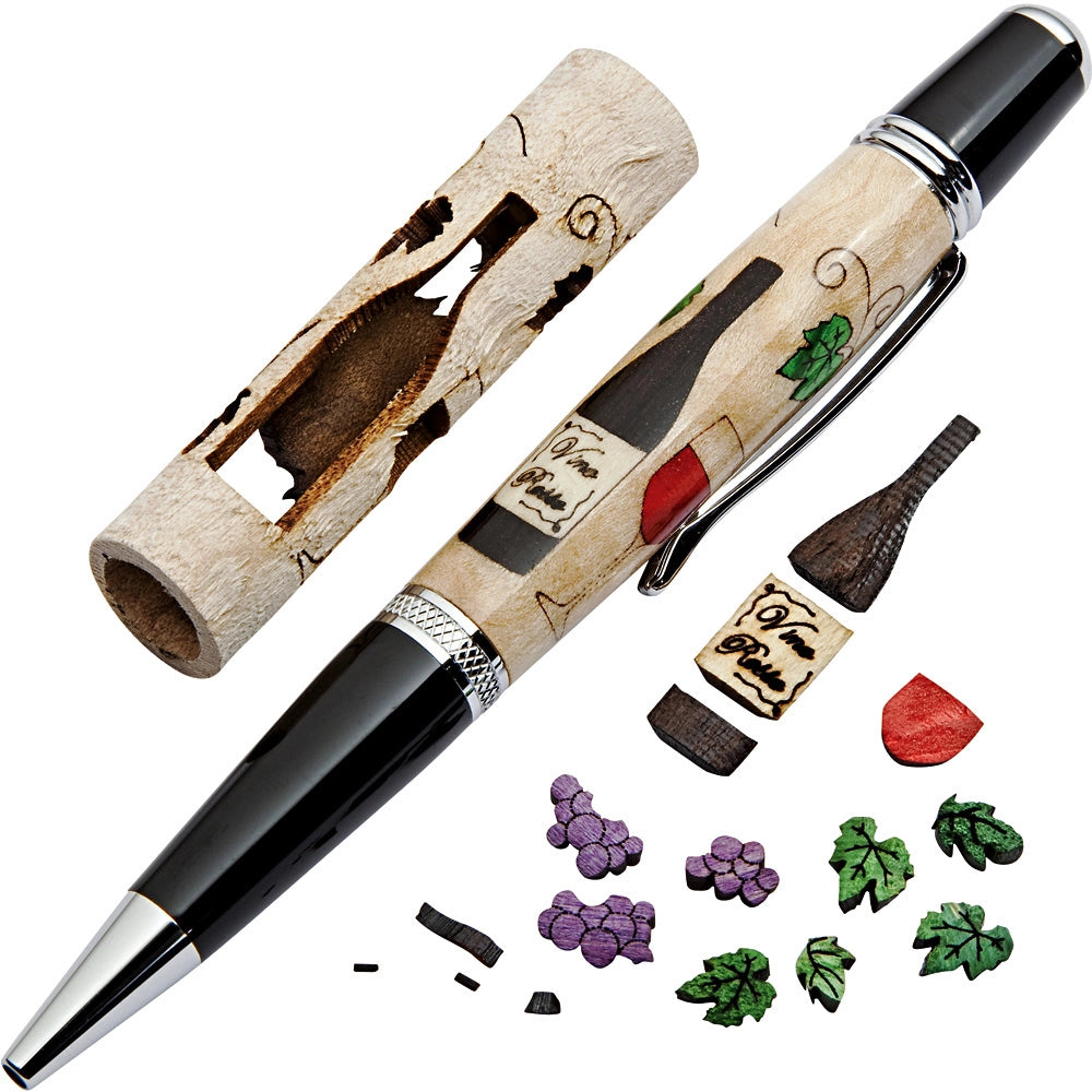 Vineyard Laser-Cut Inlay Pen Kit Blank