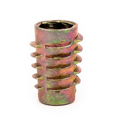Threaded Insert for Soft Wood - Flush - 1/4-20 x 20mm