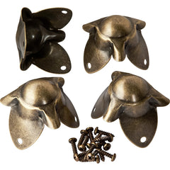 Brass Plated Trunk Corner (Set of 4)