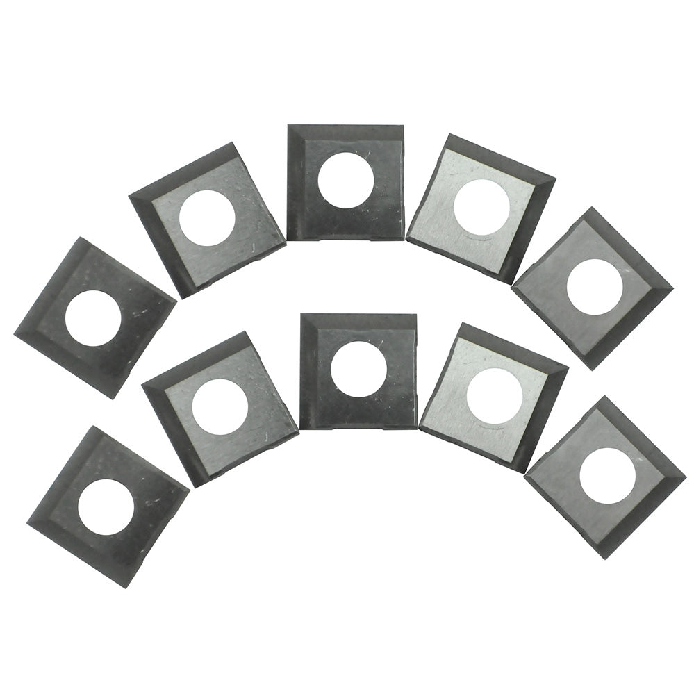 Carbide 2-Edge Insert Cutters for Rikon 20-600H, 25-130H, 25-131H, 10-Pack