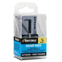 Kutzall Extreme - Ball Nose Burr, 1/8'' Shaft, Head Diameter 1/8'' X Head Length 3/4'', Very Coarse