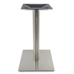 Verona 17'' Square Stainless Steel Table Base, Table Height