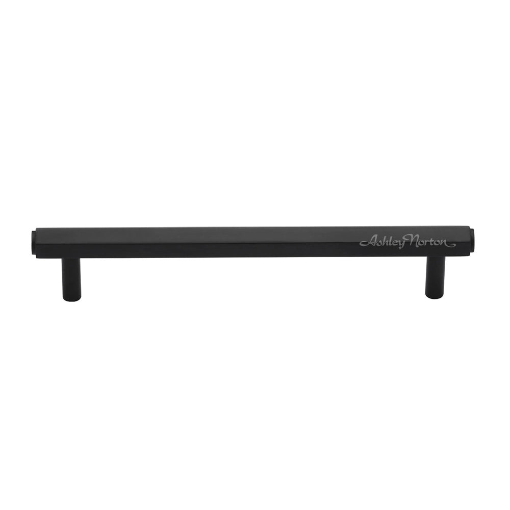 11-1/4''  Hex Modern Cabinet Pull, Flat Black
