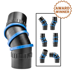 Dust Right Ready-Mount Dust Fitting, 4'' Articulating Port