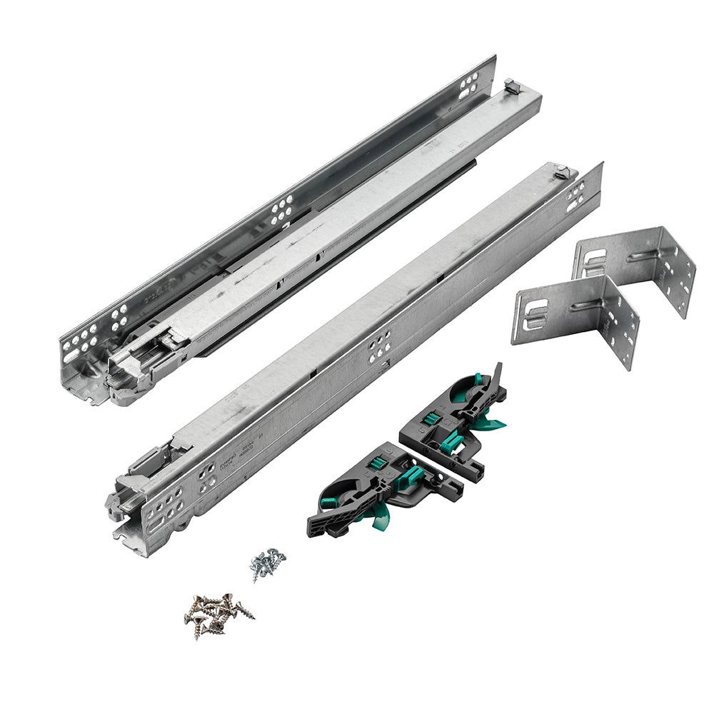 Full Kit Grass Dynapro 16 Soft-Close Full-Extension Undermount Drawer Slides, 12'' with Mounting Hardware