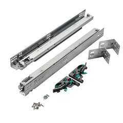 Full Kit Grass Dynapro 16 Soft-Close Full-Extension Undermount Drawer Slides, 12'' with Mounting Hardware