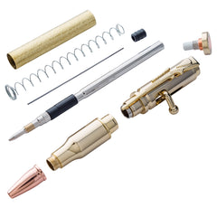 30 Caliber Bolt-Action Pencil Hardware Kit, Gold