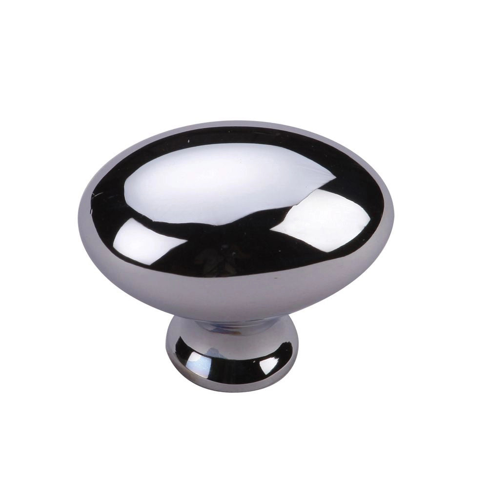 1-1/2''  Egg Cabinet Knob, Polished Chrome