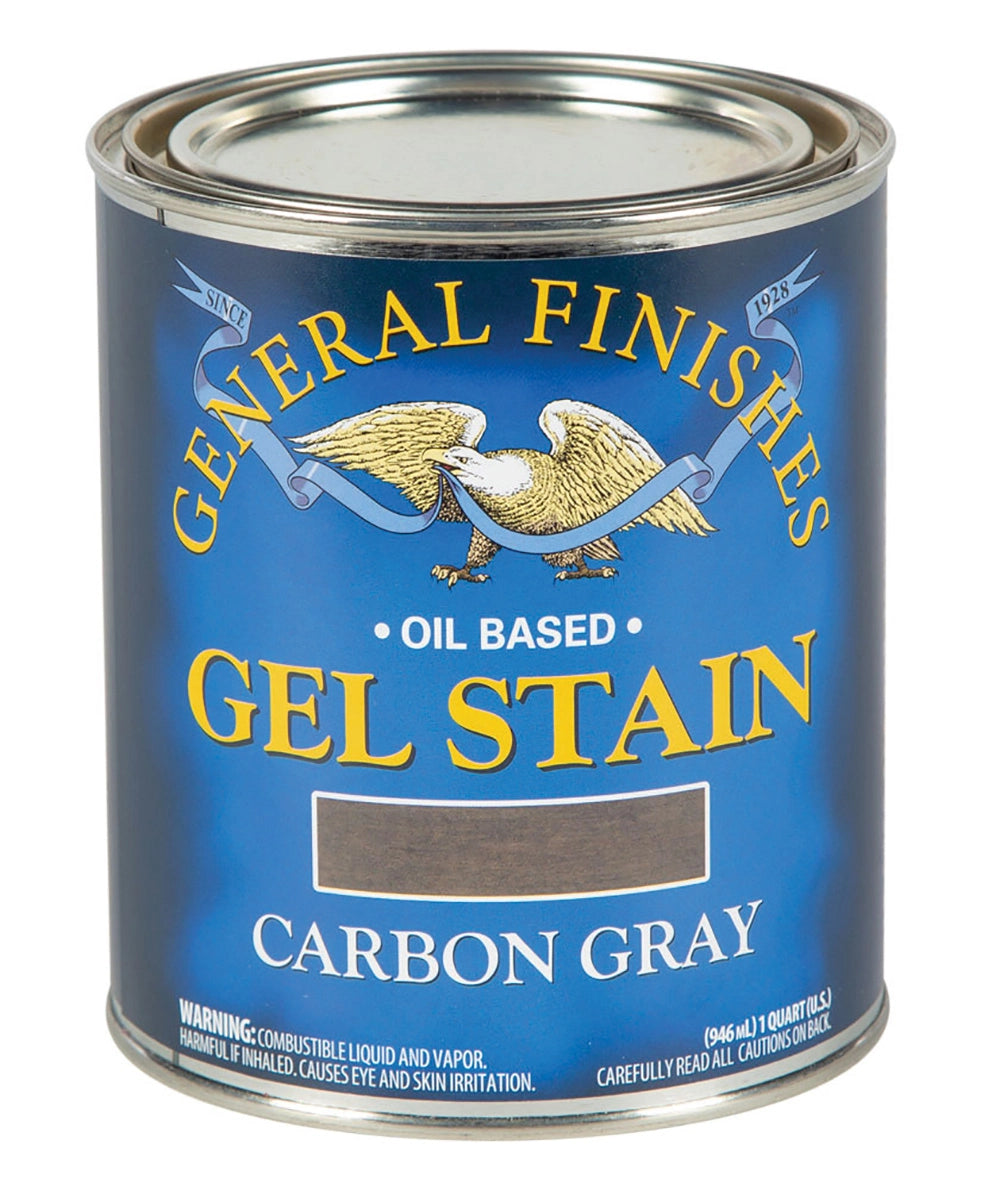 General Finishes Gel Stain, Carbon Gray, Quart