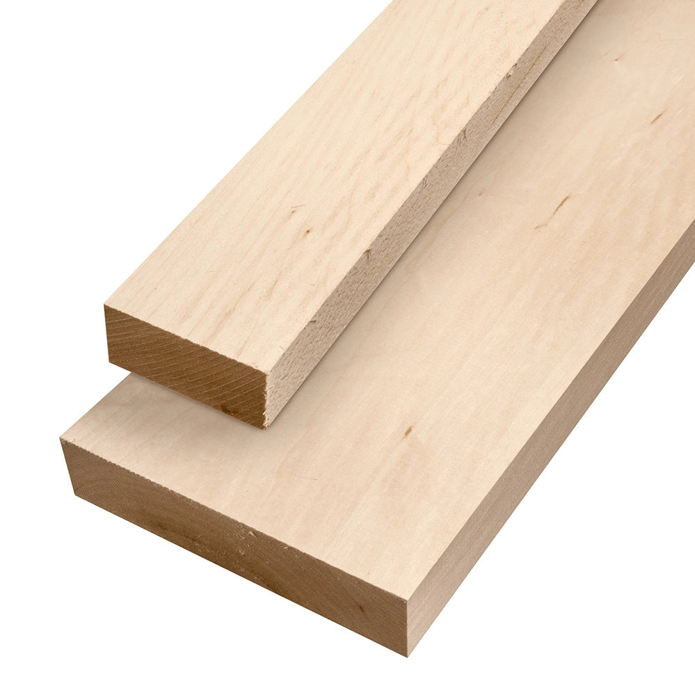 Basswood Lumber by the Piece, 2-1/4''W x 24''L x 1-1/16'' thick
