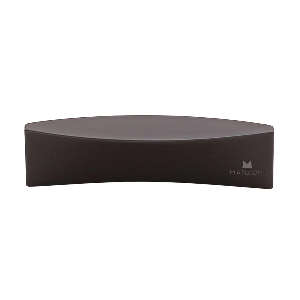 4-3/8''  Leaf Cabinet Pull, Satin Black