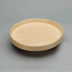 Full Circle LD Banded Wood Tray w/ Steel Bearing Corner Lazy Susans - 18 in.