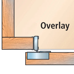 Blum Compact Soft-Close Hinge Kit (Pair) for Face Frame, 1/2'' Overlay