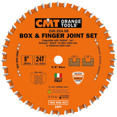 CMT Box and Finger Joint Blade Set, 8'' x 24T