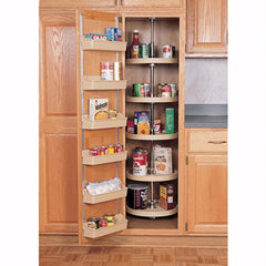 18" (450 mm) Diameter Full Circle Pantry Cabinet Shelves, White (6065-18-11-52)