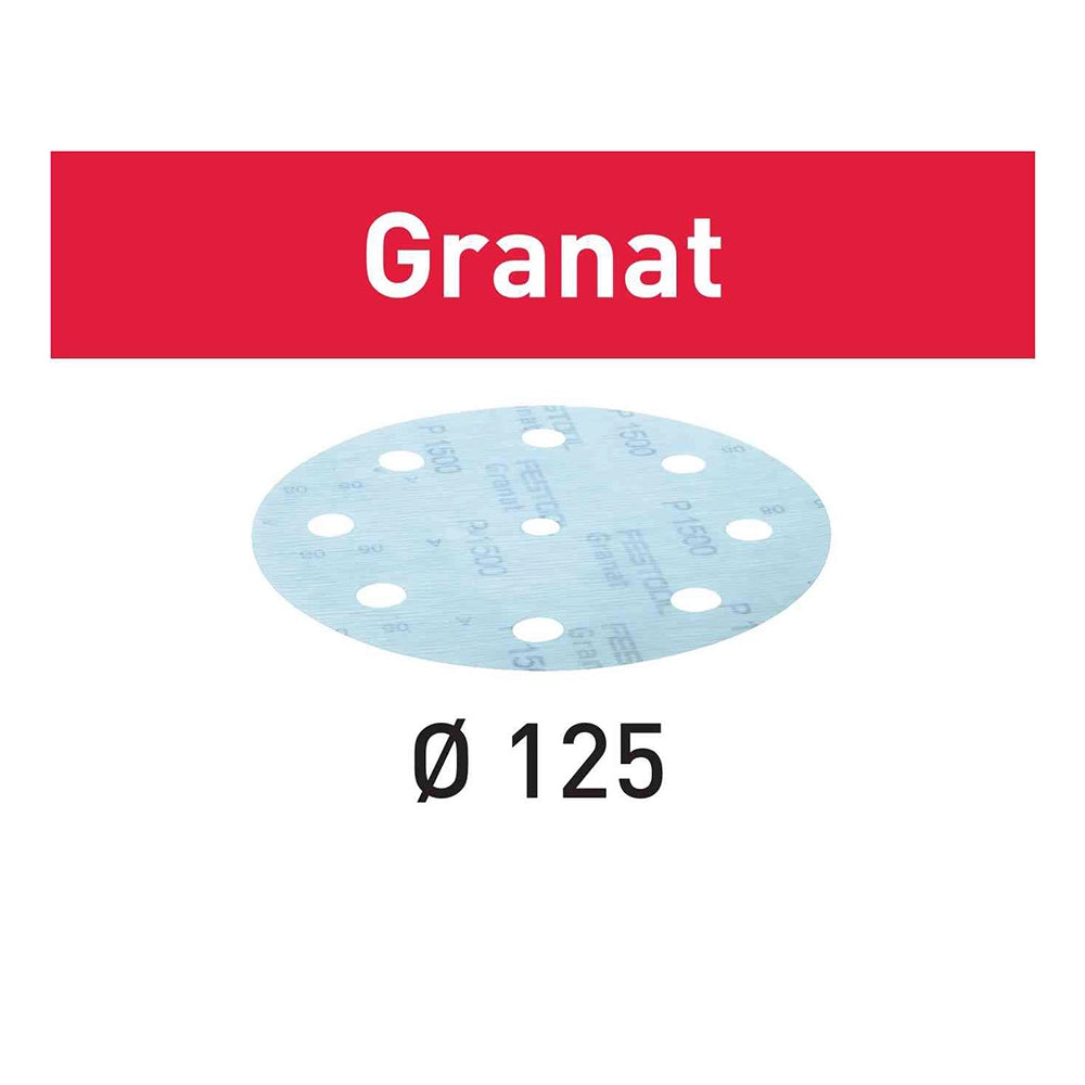 1200-Grit 5'' Festool Granat D125 Abrasive Discs, 50-Pack (497181)