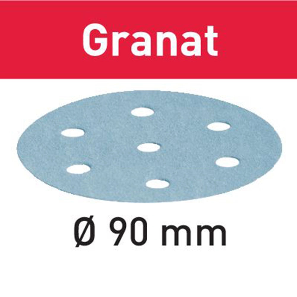 40-Grit 3-1/2'' Festool Granat D90 Abrasive Discs, 50-Pack (497363)