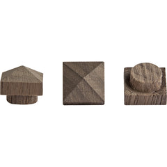 Craftsman Pyramid-Top Hole Plugs, Walnut, 12-Pack