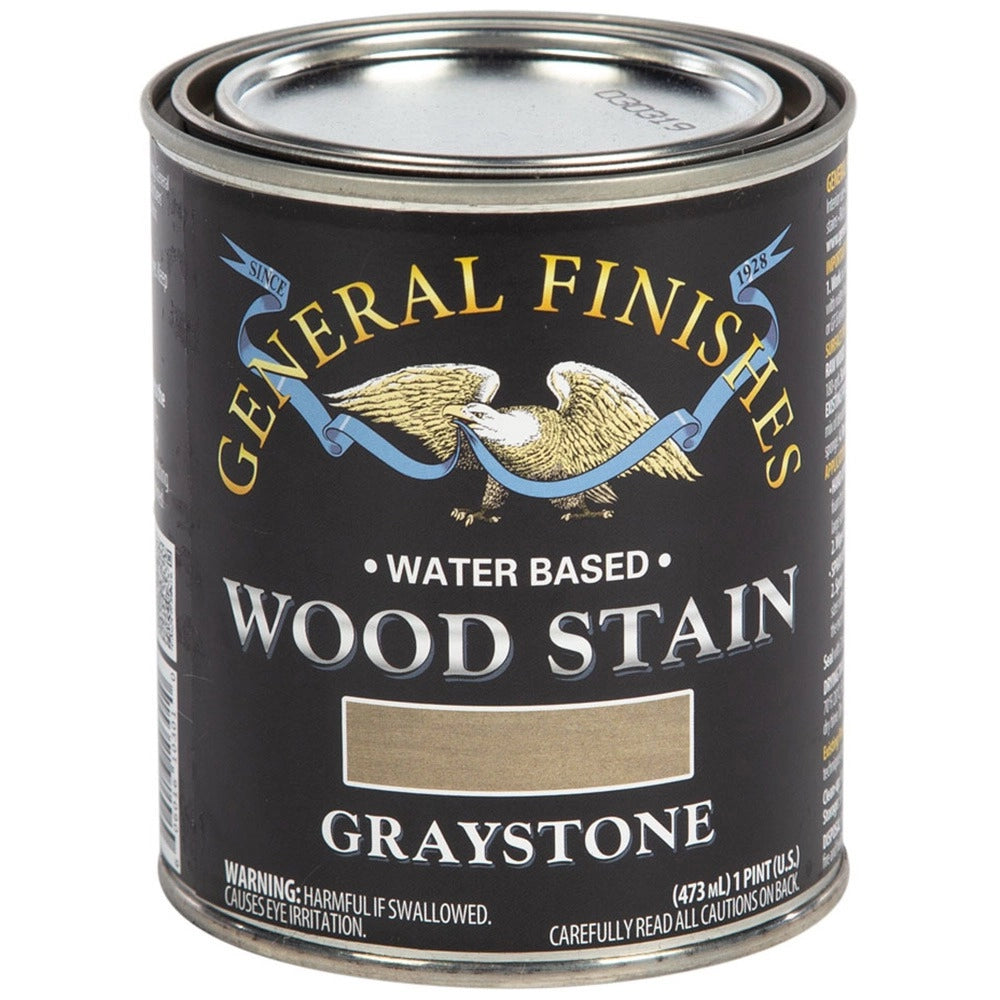 General Finishes Water-Based Wood Stain, Graystone, Pint