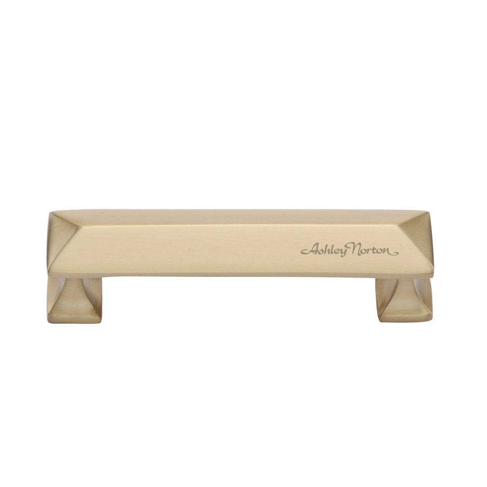 8-5/8''  Pyramid Cabinet Pull, Satin Brass