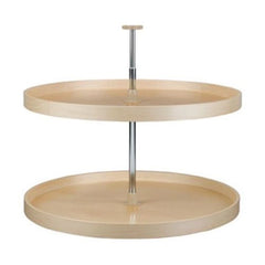 Full Circle LD Banded Wood 2 Shelf Corner Lazy Susans - 18 in.
