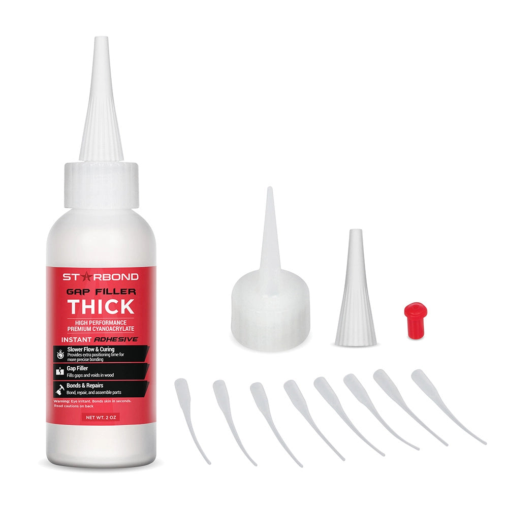 Starbond Gap-Filler Clear CA Glue, Thick Viscosity, 2 oz.