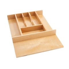 Cut-To-Size Insert Wood Cutlery Organizer for Drawers - 14 in.