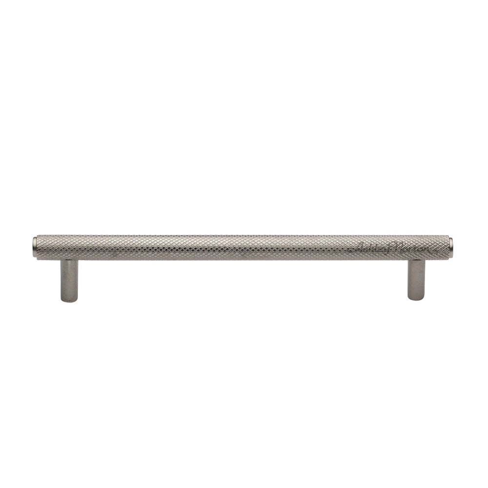 9-1/4''  Basel Knurled Cabinet Pull, Satin Nickel