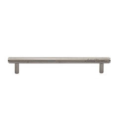 9-1/4''  Basel Knurled Cabinet Pull, Satin Nickel